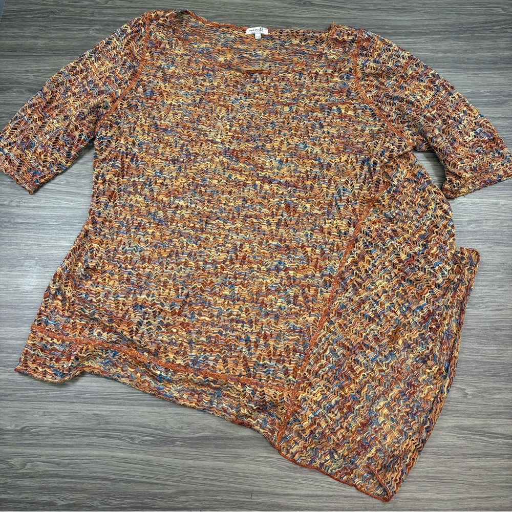 Emerald Multicolored Blouse Size 3X